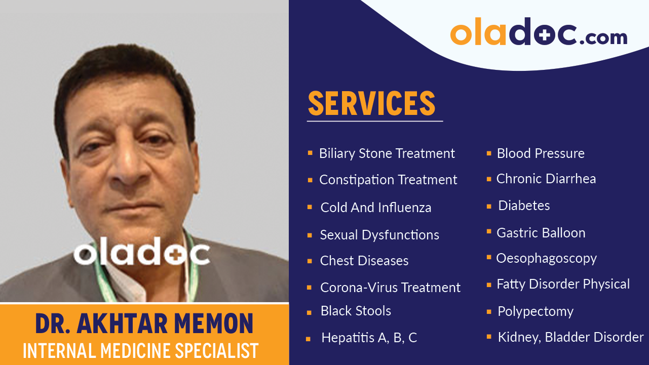 Services provided by Dr. Akhtar Memon